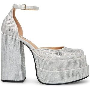 Steve Madden Charlize Rhinestone Platform Heels Mary Jane’s, 8.5